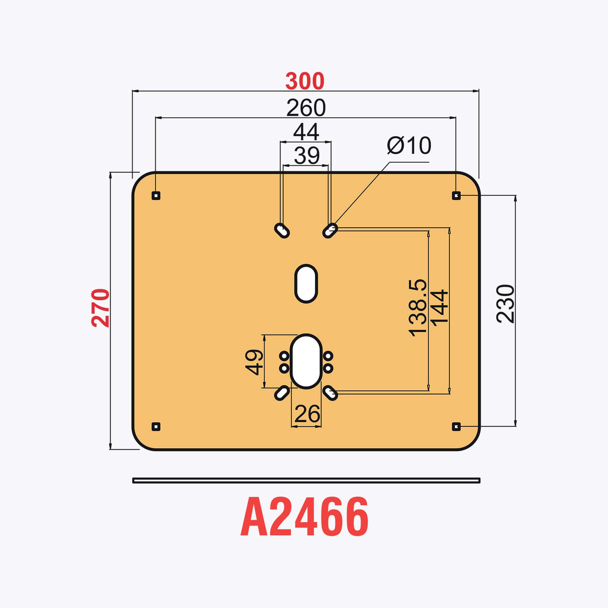 Plaque de protection anti-coupure pour balançoire de garage