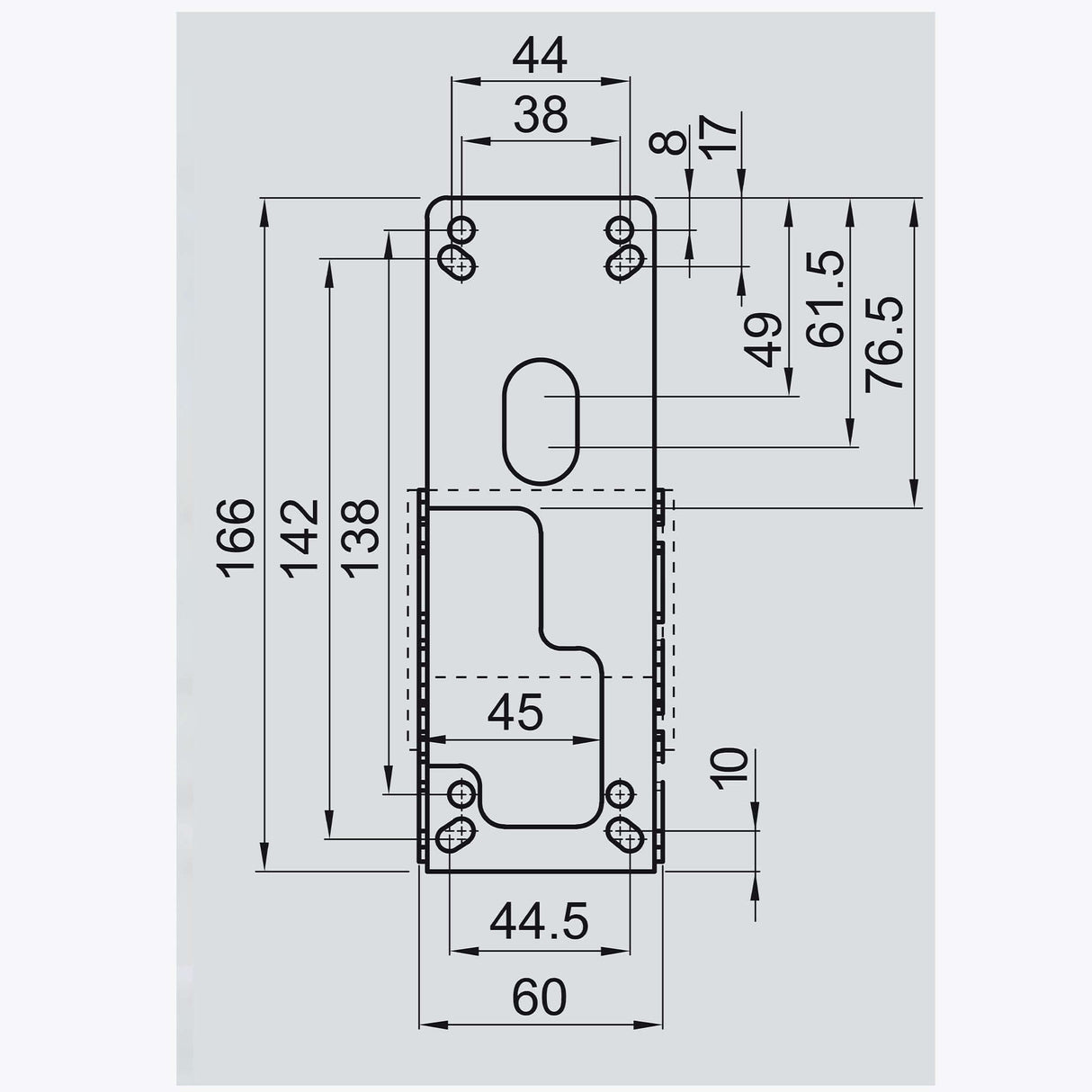 protection interne de serrure de garage PS0600