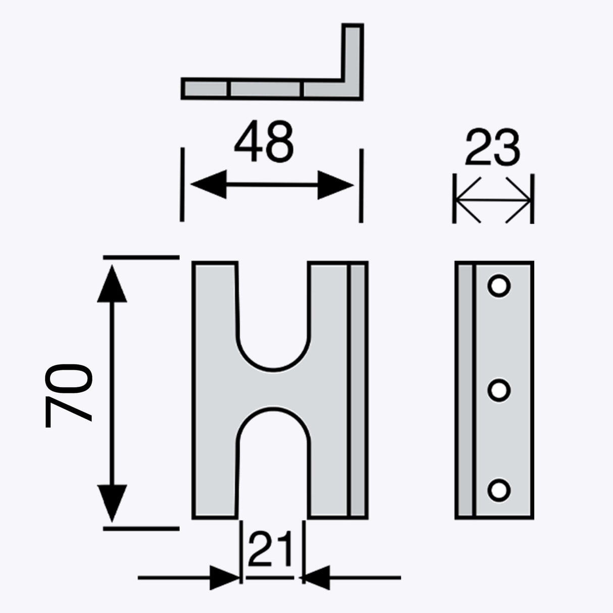 Crochet de verrouillage de porte pour paire de volets génois